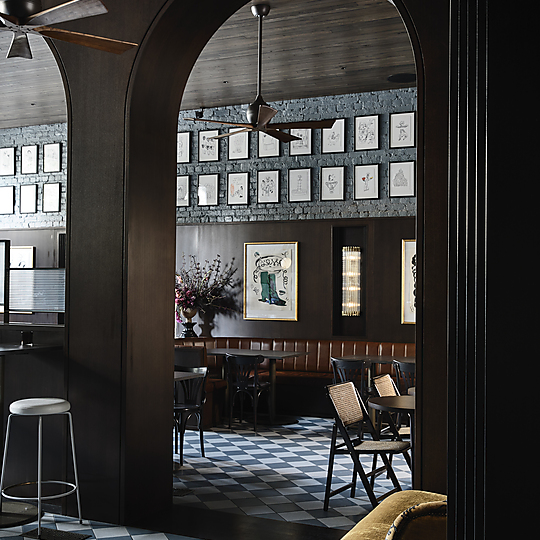 Interior photograph of Poodle Bar & Bistro by Derek Swalwell