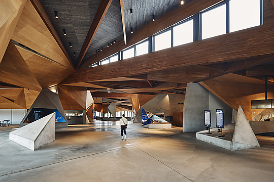Interior photograph of Penguin Parade Visitor Centre by Peter Bennetts