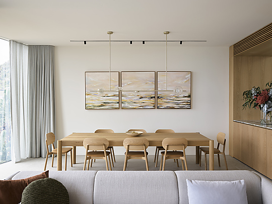 Interior photograph of Whale Beach House by Anson Smart