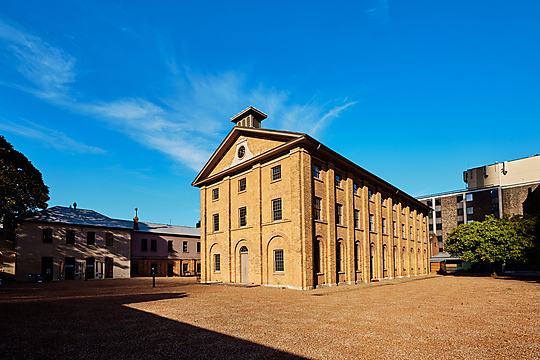 Interior photograph of Hyde Park Barracks Visitor Experience by James Horan Photography PTY LTD