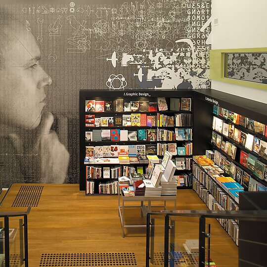 Interior photograph of Boffins Bookstore by Acorn
