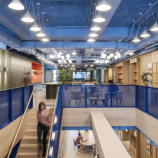Interior photograph of Elmo Workplace by Tom Blachford