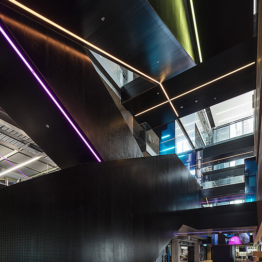 Interior photograph of TVNZ Television Network Centre Refurbishment by Patrick Reynolds