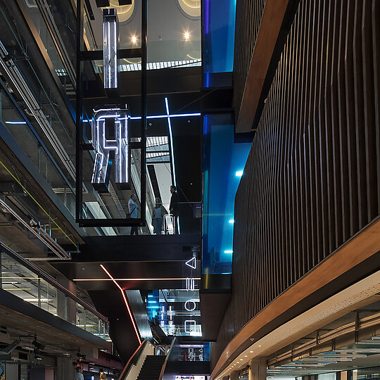 Interior photograph of TVNZ Television Network Centre Refurbishment by Patrick Reynolds