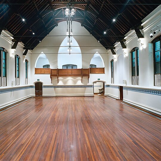 Interior photograph of Perth Town Hall Refurbishment Stages 2,3 & 4 by Graham Sands / Alison Paine