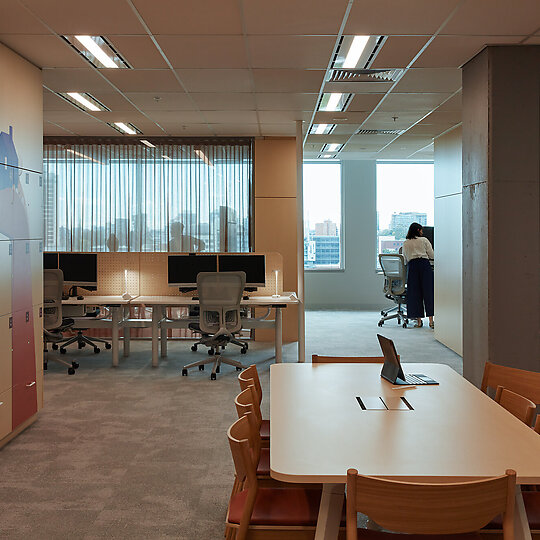 Interior photograph of IAG Workplace Brisbane by Christopher Frederick Jones 