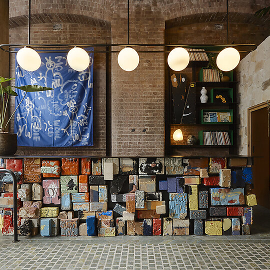 Interior photograph of Ace Hotel Sydney by Ace Front Desk  Photographed by Anson Smart 