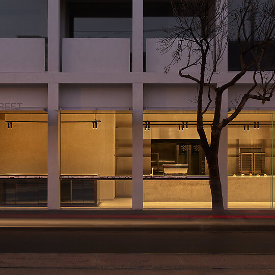 Interior photograph of Lune Croissanterie Armadale by Jack Lovel