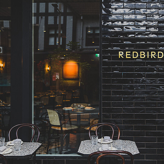 Interior photograph of Redbird by Nikki To