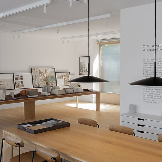 Interior photograph of Otter Display Gallery by Morgan Higginbotham