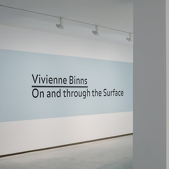 Interior photograph of Vivienne Binns: On and through the Surface by Hamish McIntosh
