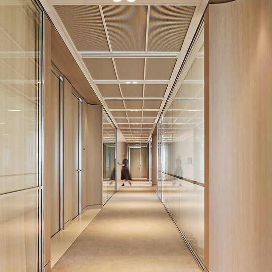 Interior photograph of Corrs Chambers Westgarth by Nicole England