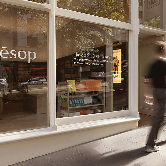 Interior photograph of Aesop Collins Street by Tasha Tylee