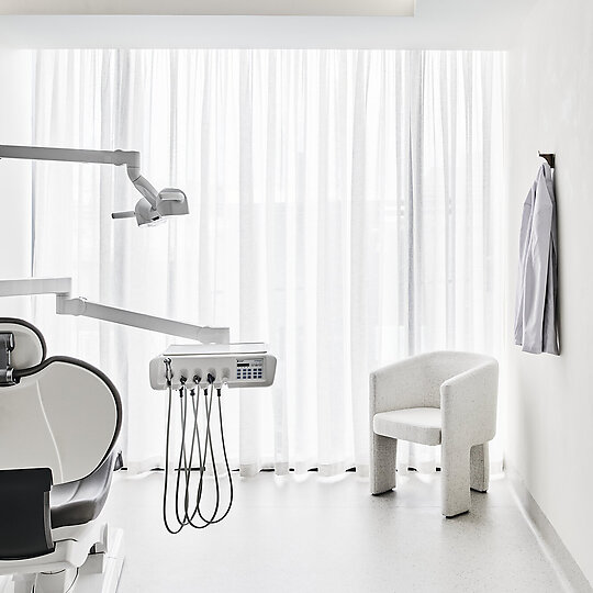 Interior photograph of Oryx Dental by Tom Blachford