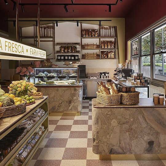 Interior photograph of The Wolf Dining and Bar by Brock Beazley