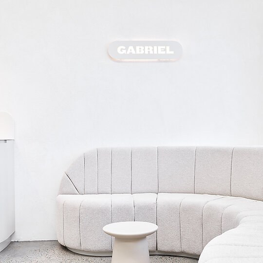 Interior photograph of Gabriel Coffee Roasters by Steven Woodburn