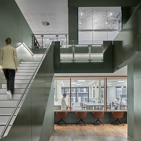 Interior photograph of CSL Global Headquarters and Centre for Research & Development by Peter Clarke