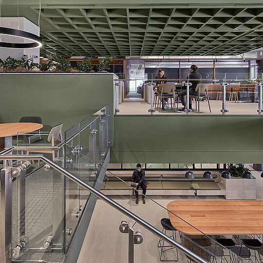 Interior photograph of CSL Global Headquarters and Centre for Research & Development by Peter Clarke