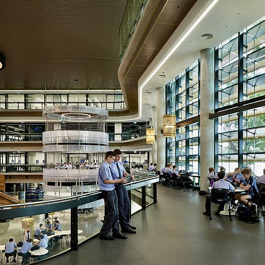 Interior photograph of STEAM Precinct - Brisbane Grammar School by Christopher Fredrick Jones