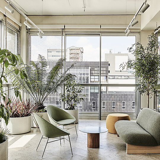 Interior photograph of Atlantic Fellows for Social Equity Hub by Tom Blachford