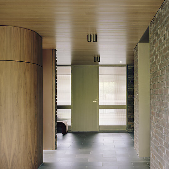 Interior photograph of Mansard House by Rory Gardiner