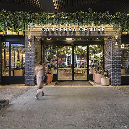Interior photograph of Canberra Centre by Anne Stroud