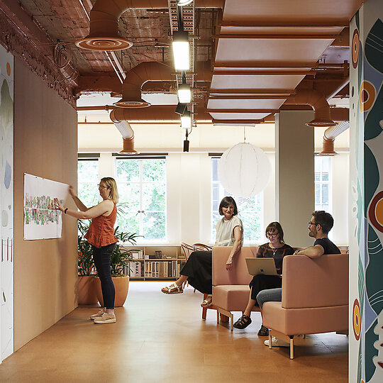 Interior photograph of Hames Sharley Melbourne Studio by Nicole England