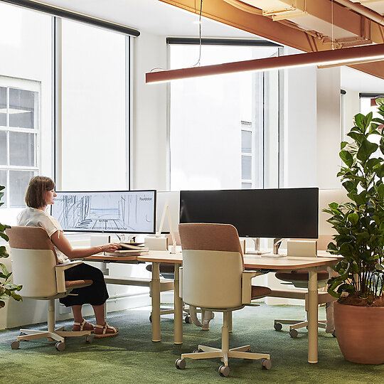 Interior photograph of Hames Sharley Melbourne Studio by Nicole England