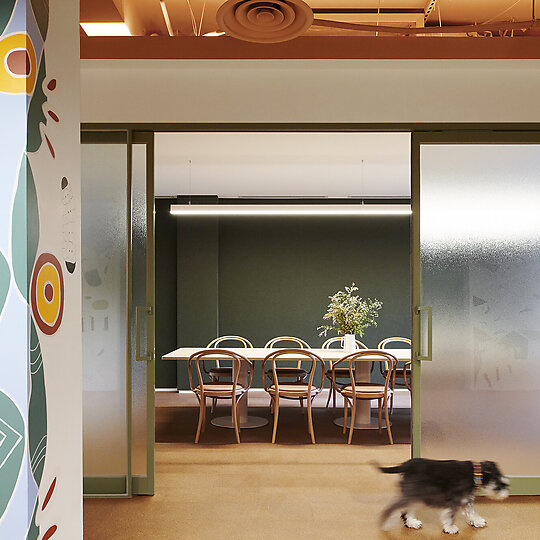 Interior photograph of Hames Sharley Melbourne Studio by Nicole England
