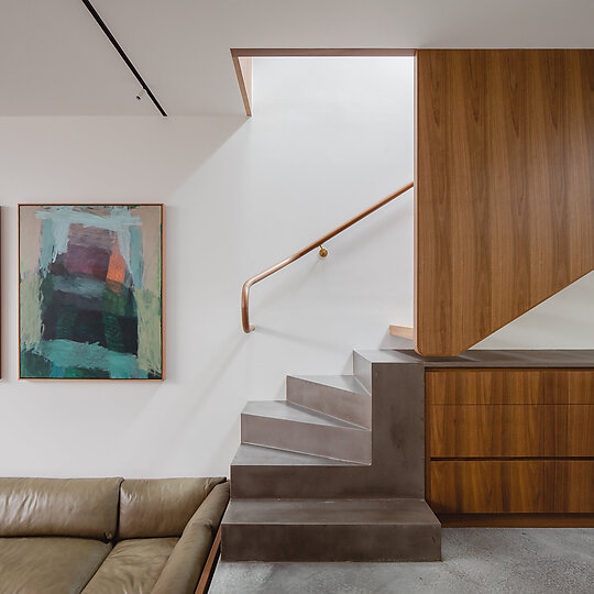 Interior photograph of Up Down House by Katherine Lu