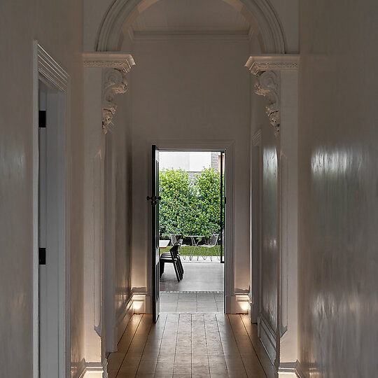 Interior photograph of Clarendon Street House by Peter Clarke Photography
