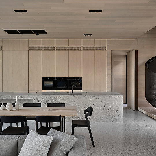 Interior photograph of Clarendon Street House by Peter Clarke Photography
