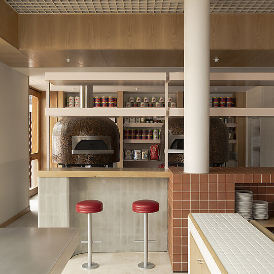 Interior photograph of Canteen Pizza by Dion Robeson