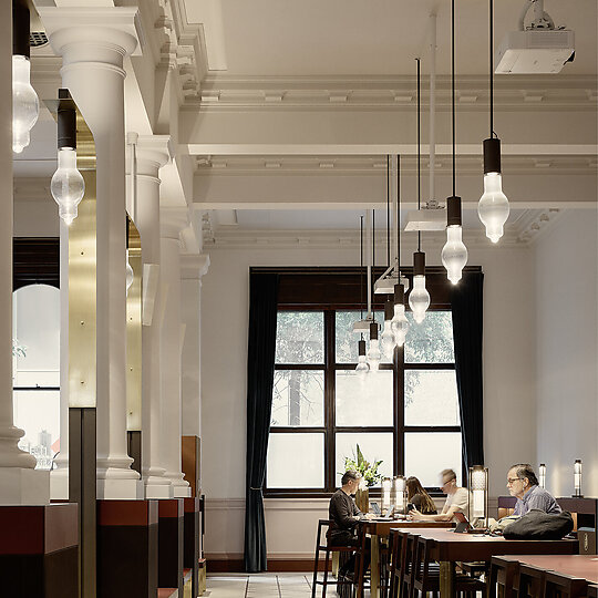 Interior photograph of UQ Brisbane City by David Chatfield