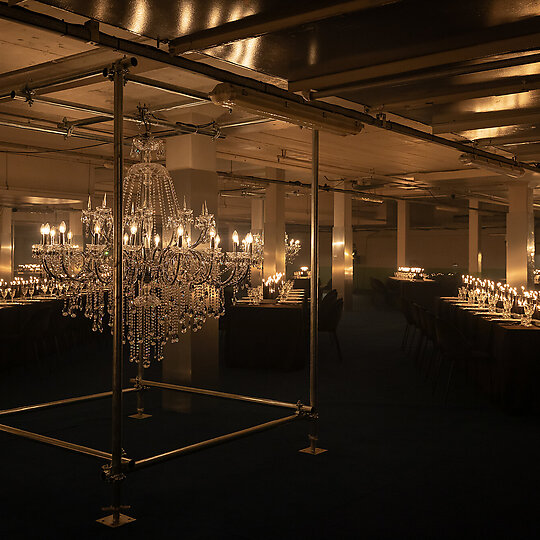 Interior photograph of NGV Gala Dinner 2023 by Marcel Aucar