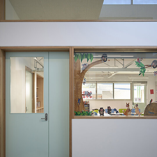Interior photograph of Wangaratta District Specialist School by Derek Swalwell
