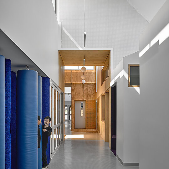 Interior photograph of Wangaratta District Specialist School by Derek Swalwell