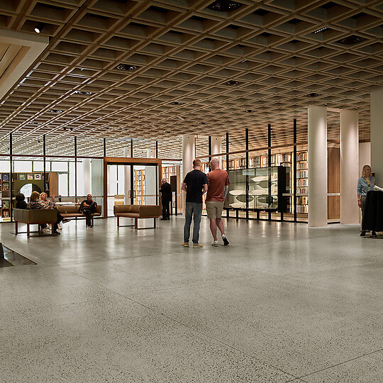 Interior photograph of Art Gallery of NSW Library and Members Lounge by Cieran Murphy