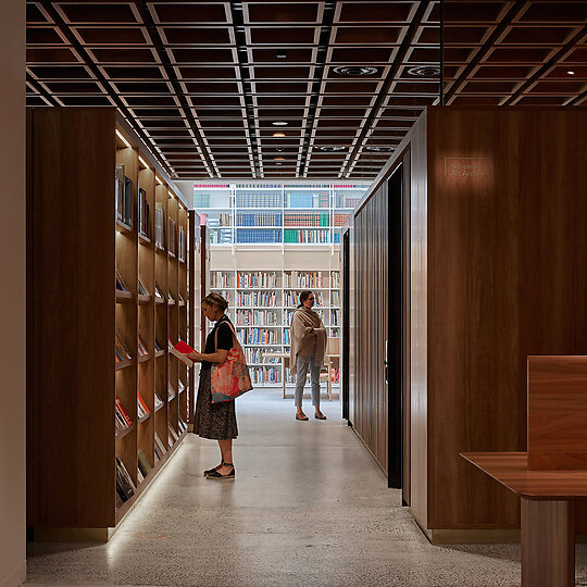 Interior photograph of Art Gallery of NSW Library and Members Lounge by Cieran Murphy