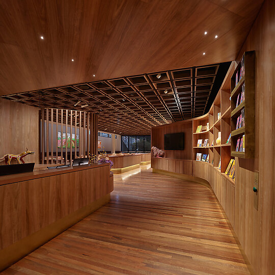 Interior photograph of Art Gallery of NSW Library and Members Lounge by Cieran Murphy