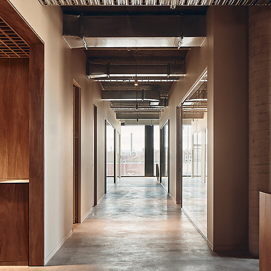 Interior photograph of Aesop Australian Headquarters by Peter Bennetts
