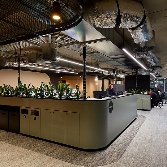 Interior photograph of LMS Energy Headquarters by Sam Noonan