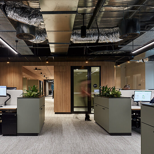 Interior photograph of LMS Energy Headquarters by Sam Noonan