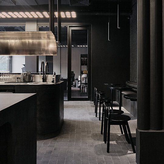 Interior photograph of Blacklist Coffee Roasters by SOFTER VOLUMES 