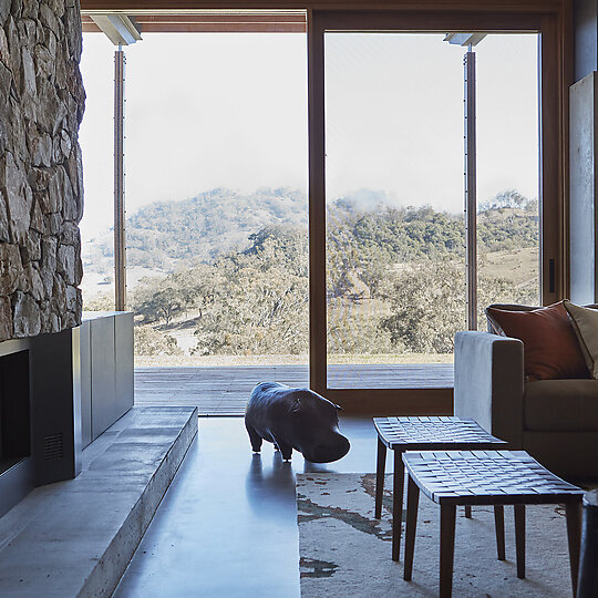 Interior photograph of Saddle House by Jen Wilding