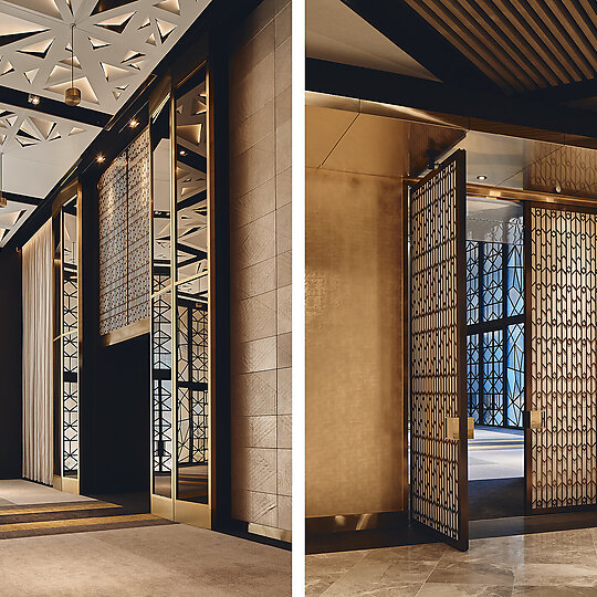 Interior photograph of The Ritz-Carlton, Melbourne by Peter Bennetts