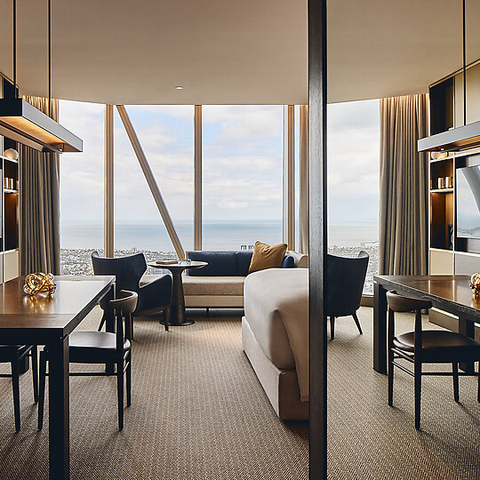 Interior photograph of The Ritz-Carlton, Melbourne by Peter Bennetts