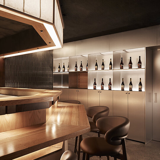Interior photograph of Bar Besuto by Damian Bennett
