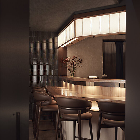 Interior photograph of Bar Besuto by Damian Bennett