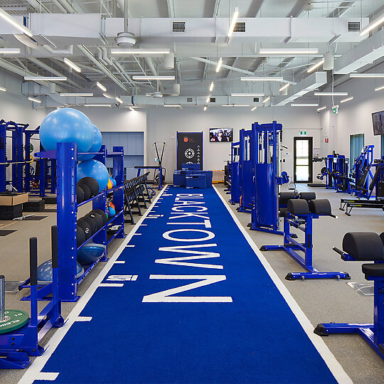 Interior photograph of Blacktown Exercise and Sports Technology Hub (BEST) by Martin Mischkulnig